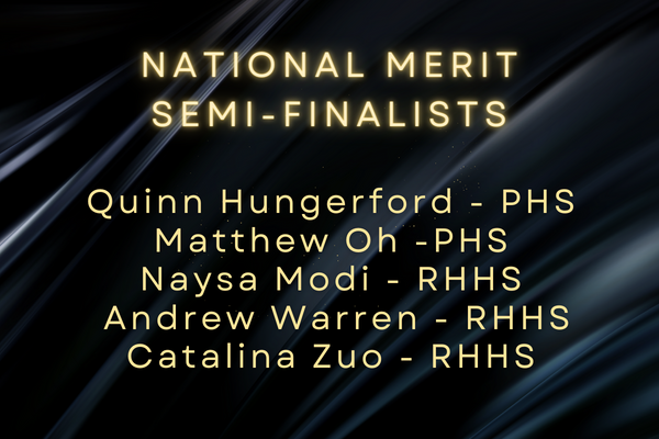  District National Merit Semi-finalist names